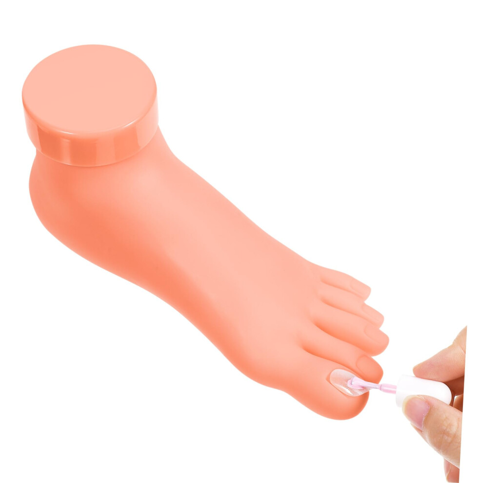 Mannequin Foot for Nail Practice with Real Skin Texture, Silicone Model for Pedicure Training