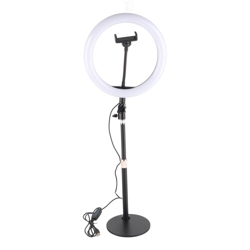 Versatile Ringlight With Evenly Distributed Light, Content Creation Tool For Sturdy Desktop Design, Adjustable Halo Light Offers Brighter