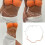 Bikini taille ketting lichaamsketting kralen schelp-Rood 2