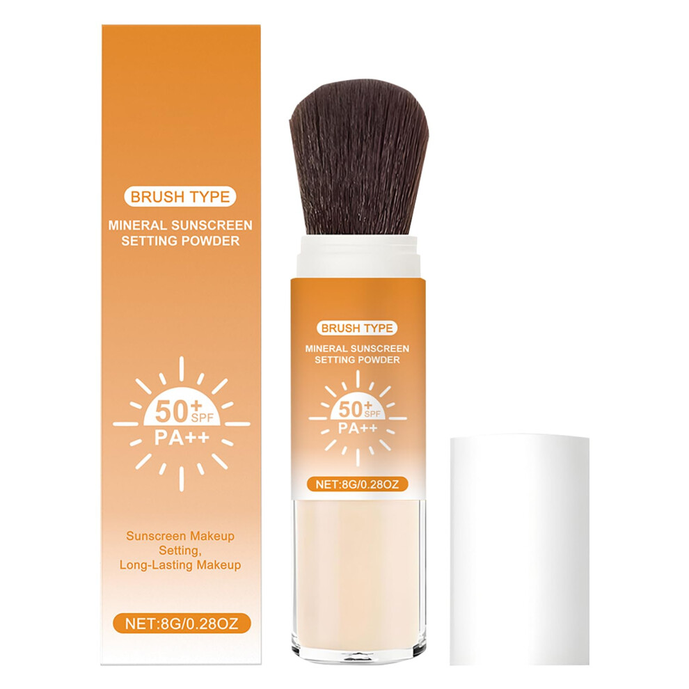 Translucent Loose Setting Powder LongLasting Matte Finish with Brush for All Skin Tones