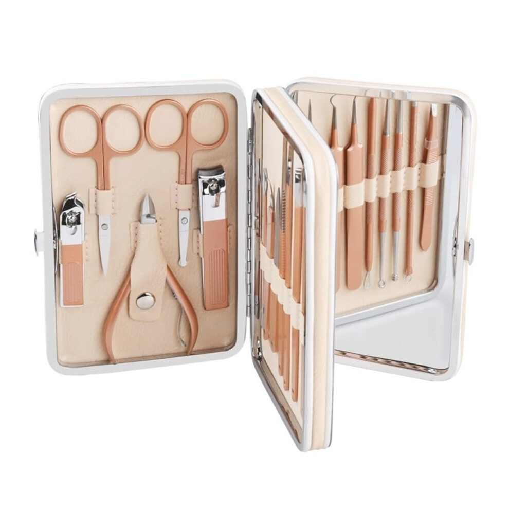 Stainless Steel Nail Clipper Set 20 Pcs Professional Manicure and Pedicure Kit