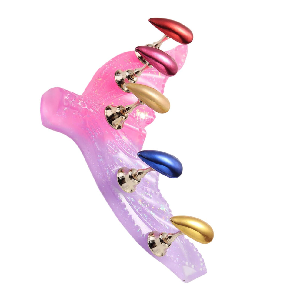 Acrylic Nail Practice Stand with Magnetic Base, Nail Tips Holder for Manicure Training and Display