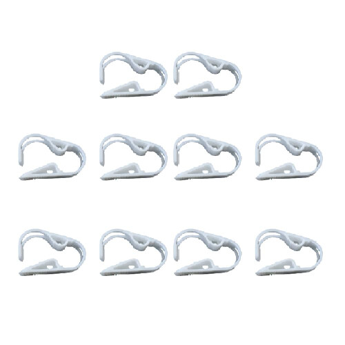 10 Pcs Adjustable Plastic Hose Clamp 1218mm for Water Pipe with Quick Shutoff and Secure Grip
