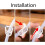 10 Pcs Adjustable Plastic Hose Clamp 1218mm for Water Pipe with Quick Shutoff and Secure Grip 3