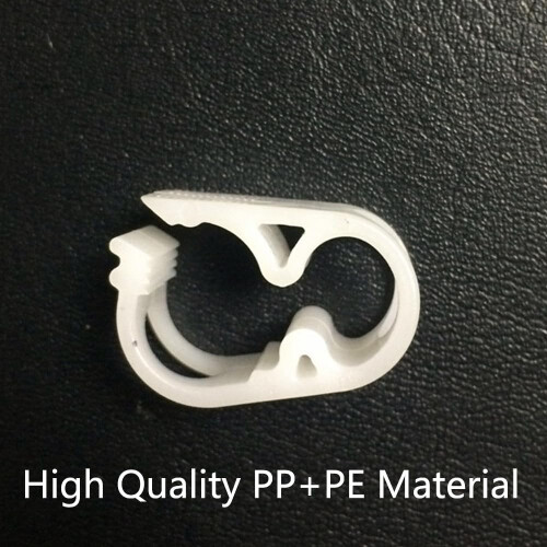 10 Pcs Adjustable Plastic Hose Clamp 1218mm for Water Pipe with Quick Shutoff and Secure Grip 1
