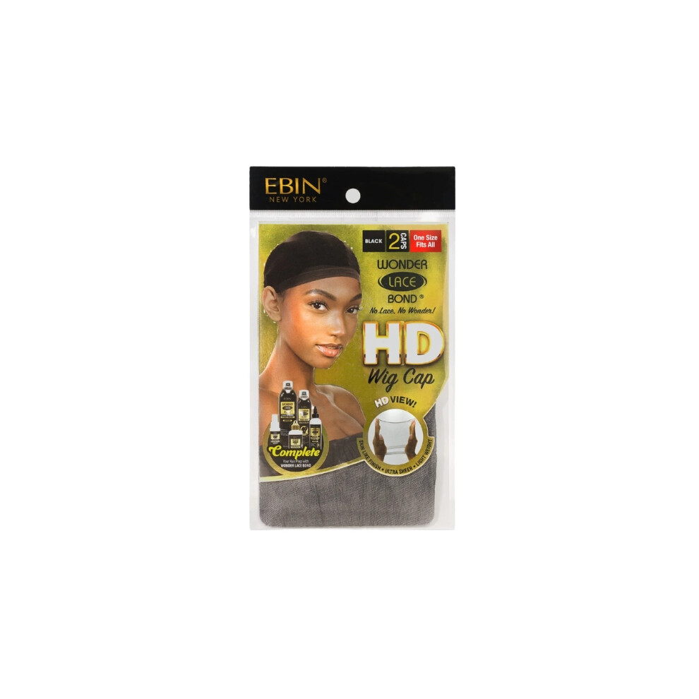 Ebin New York Unisex Black Ebin Wonder Lace Bond Hd Wig Cap