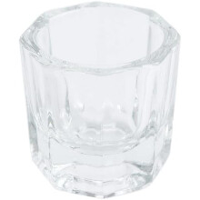 Acrylic Nail Tools Transparent Liquid Powder Dish Glass Cup for Manicure and Nail Art Mixing