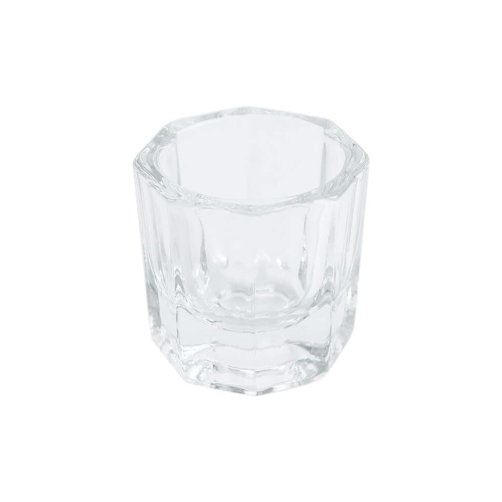 Acrylic Nail Tools Transparent Liquid Powder Dish Glass Cup for Manicure and Nail Art Mixing