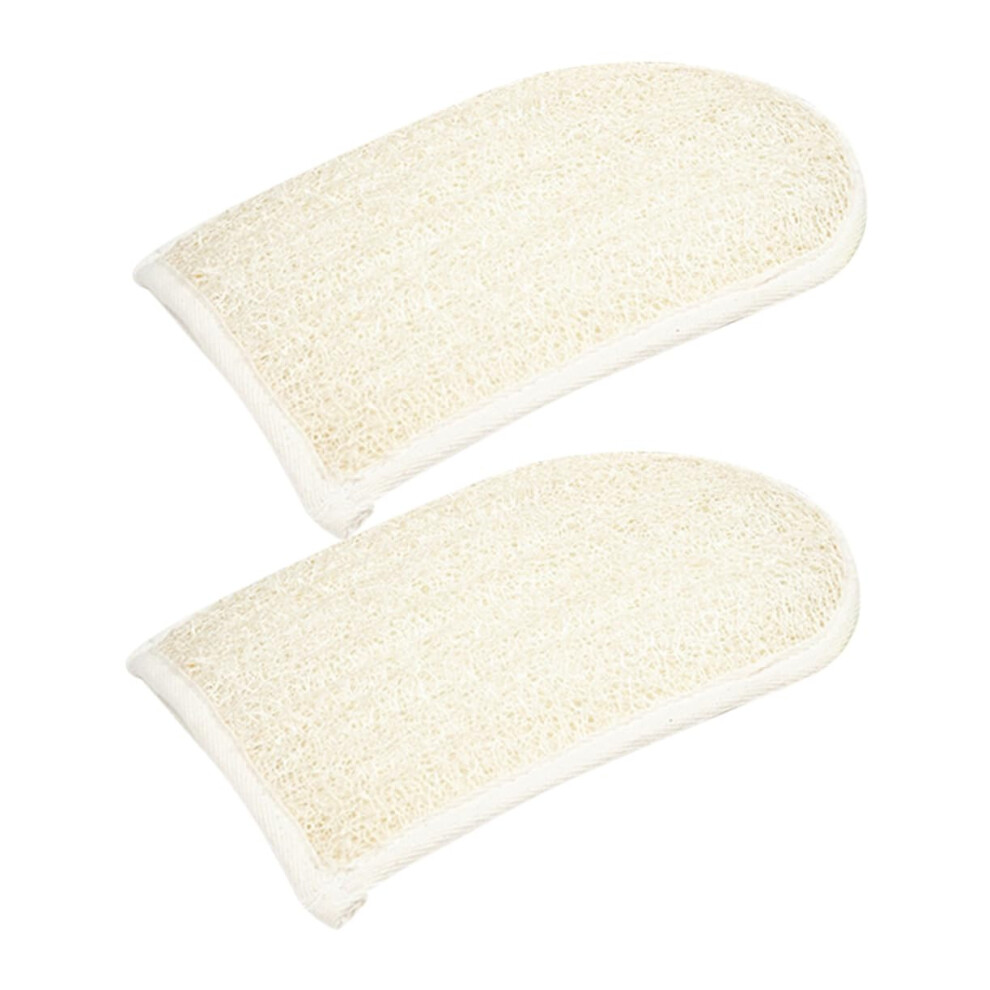 2pcs Exfoliating Bath Gloves Loofah Shower Gloves for Deep Skin Cleaning and Rich Lather
