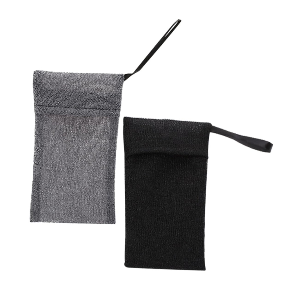 2pcs Mesh Soap Saver Bag with Gentle Skin Exfoliation for Shower and Multipurpose Cleaning Use
