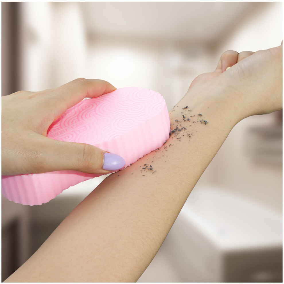 Soft Exfoliating Bath Sponge Set 3PCS, 3D Textured Body Scrubber for Gentle Daily Cleansing