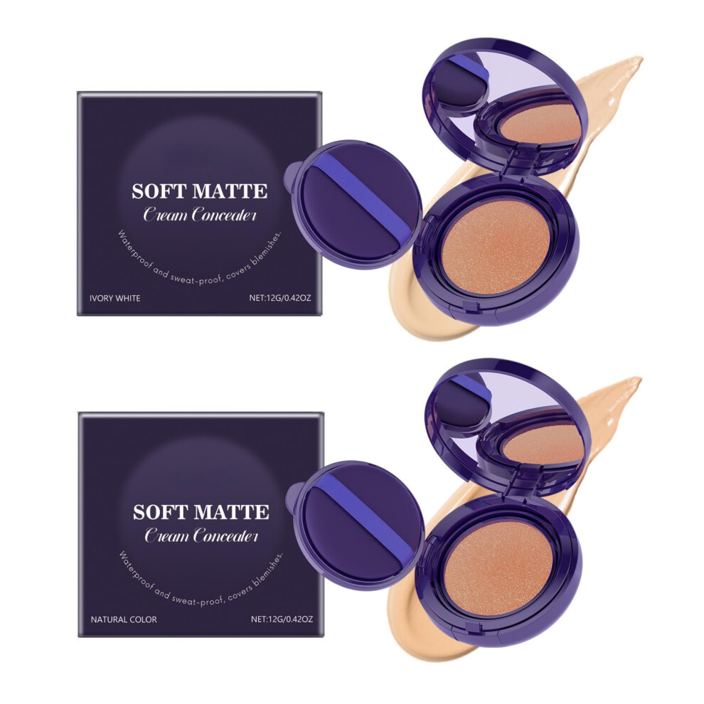 Ivory Moisturizing Concealer Cushion Natural Hydrating Buildable Coverage, Porerefining Finish
