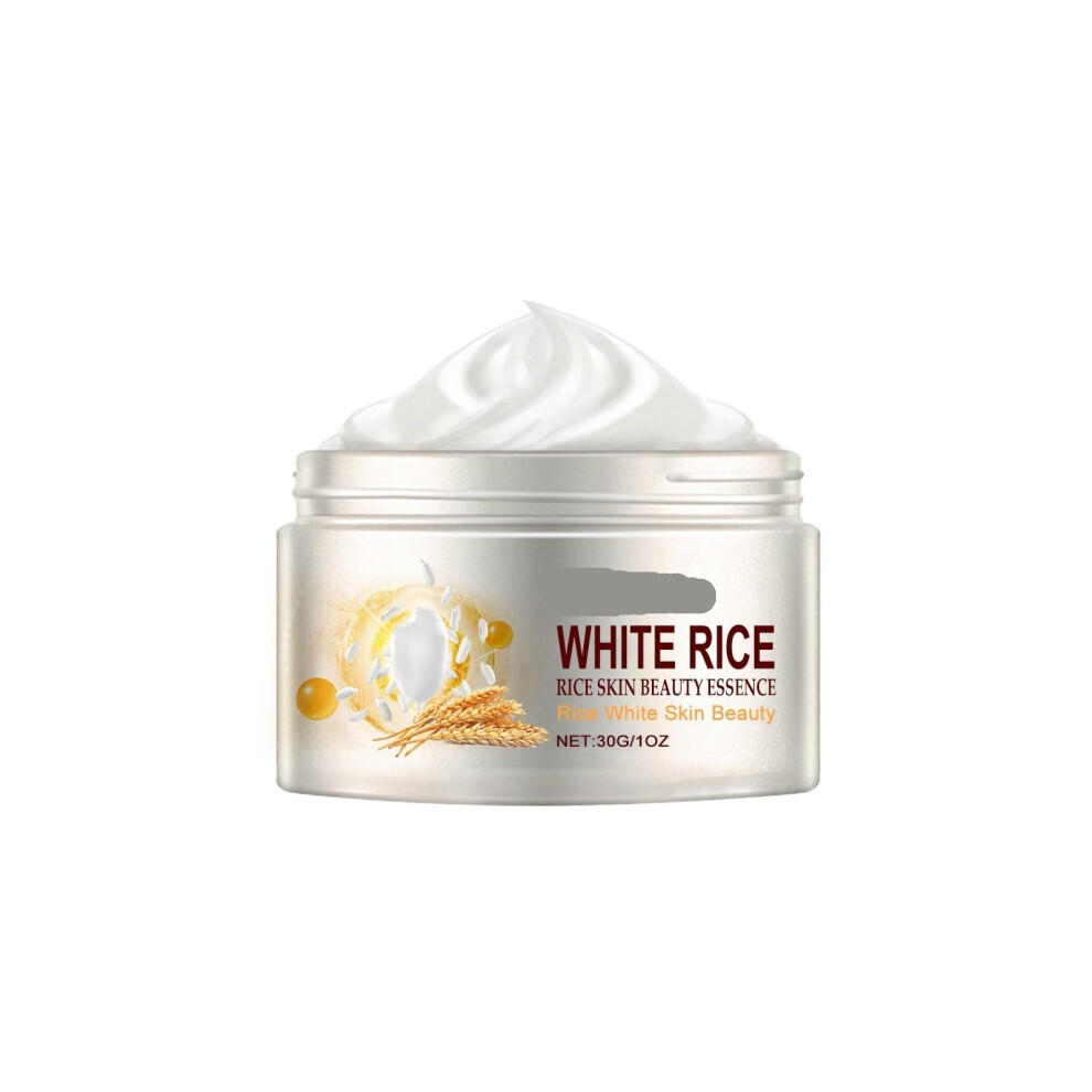 White Rice Face Moisturizer For Brightening Skin Tone, Pore Tightening And Wrinkle Reduction 1Pc