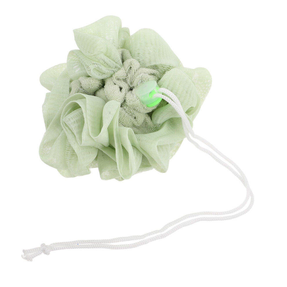 DualSided Bath Sponge with Soap Holder, Soft Exfoliating Body Scrubber for Sensitive Skin