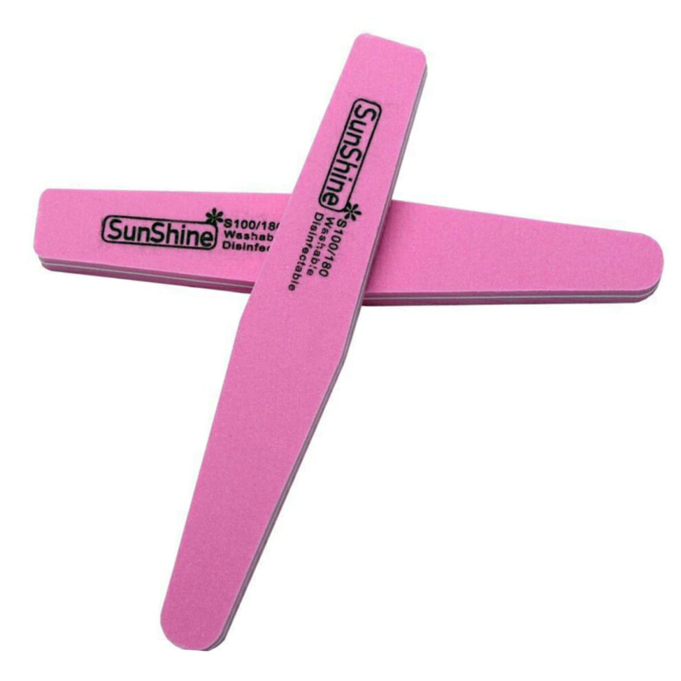 10Pcs Rhombus Shaped Sandpaper Nail Files and Buffers Multi Color Sponge Grinding Bars for Professional Nail Care and Shaping for Salon and Home Use