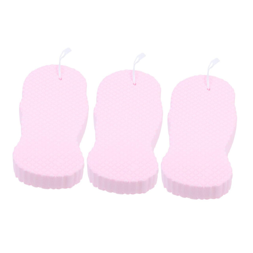 3pcs Soft PVA Bath Sponge for Newborns Gentle Exfoliating Body Scrubber QuickDry Travel Size