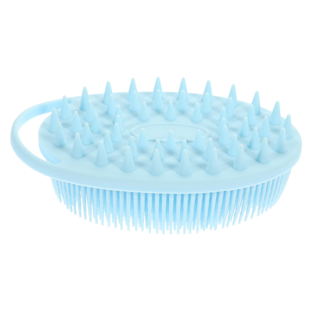 Silicone Bath Brush DualSided Body Scrubber for Gentle Exfoliation and Sensitive Skin Care