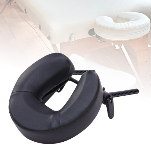 Massage Table Face Cradle with Ergonomic Head Neck Support, Adjustable Spa Bed Headrest Pillow, Black 1