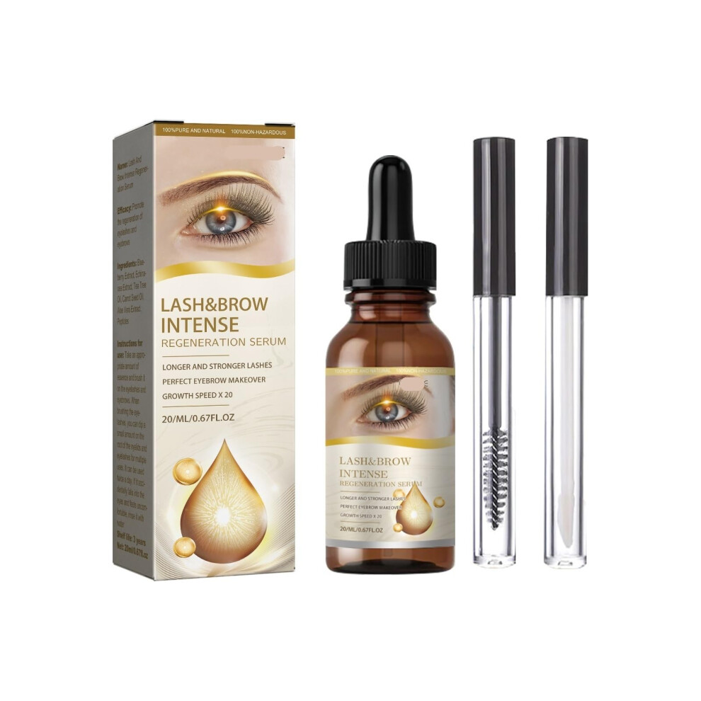 Eyelash and Eyebrow Growth Serum Set 3PCS â Longer Thicker Lashes, Fuller Natural Brows, Gentle Formula