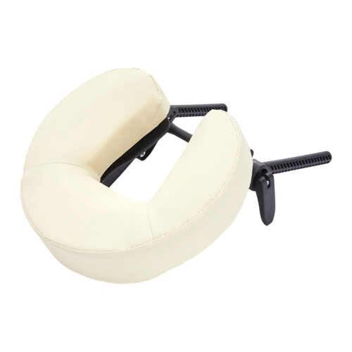 Adjustable Foldable Massage Table Face Cradle with Pillow and Ergonomic Headrest for Spa Use