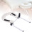 Massage Table Face Cradle Adjustable Foldable Ergonomic Support Universal Headrest for Spa Bed Silver White 3