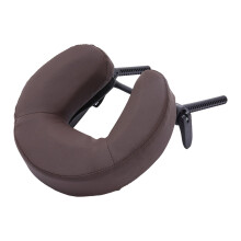 Adjustable Ergonomic Massage Table Face Cradle with Pillow for Spa and Salon, Coffee Brown