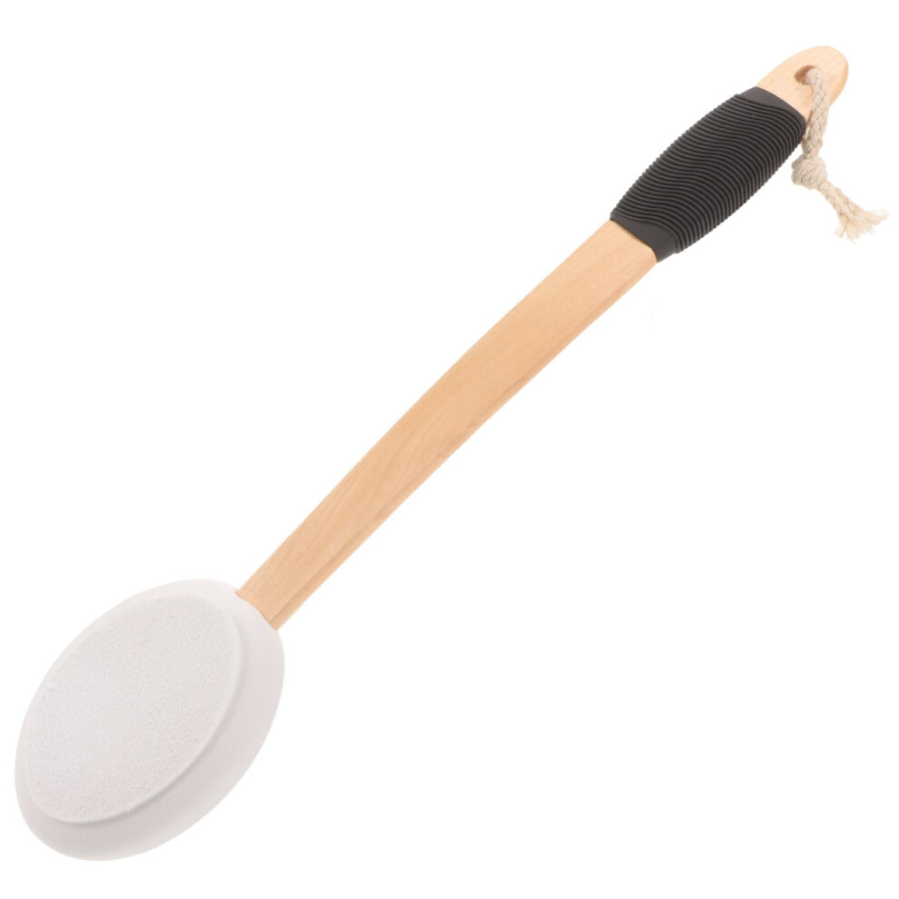 Bath Brush with Long Handle for Elderly Back Scrubber, Gentle Massage and Deep Cleaning Bristles