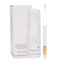 Foaming Cleanser For Eyelashes And Eyebrows, Deeply Cleansing Oil-Free Formula, Paraben-Free, Sulfate-Free, Natural And Safe Makeup Remover With Soft
