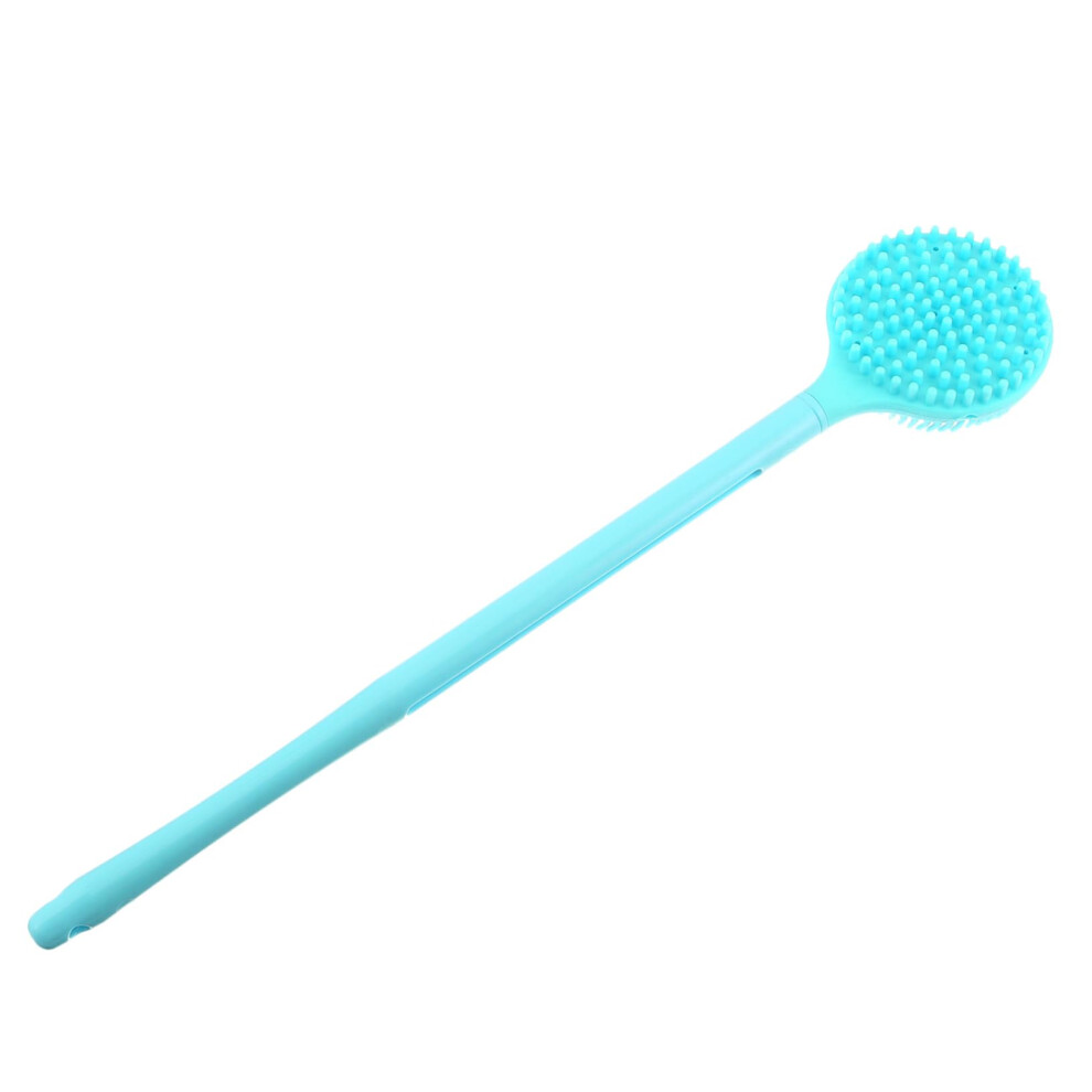 Silicone Bath Brush Long Handle Body Scrubber for Gentle Exfoliation and Back Cleaning for Elderly