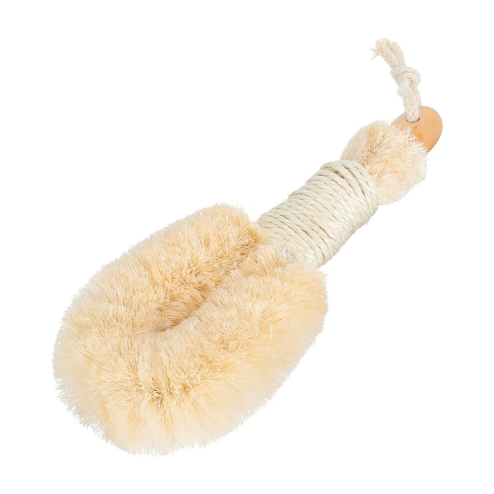 Bath Scrubber with Handle for Gentle Skin Exfoliation and Full Body Shower Cleaning Brush