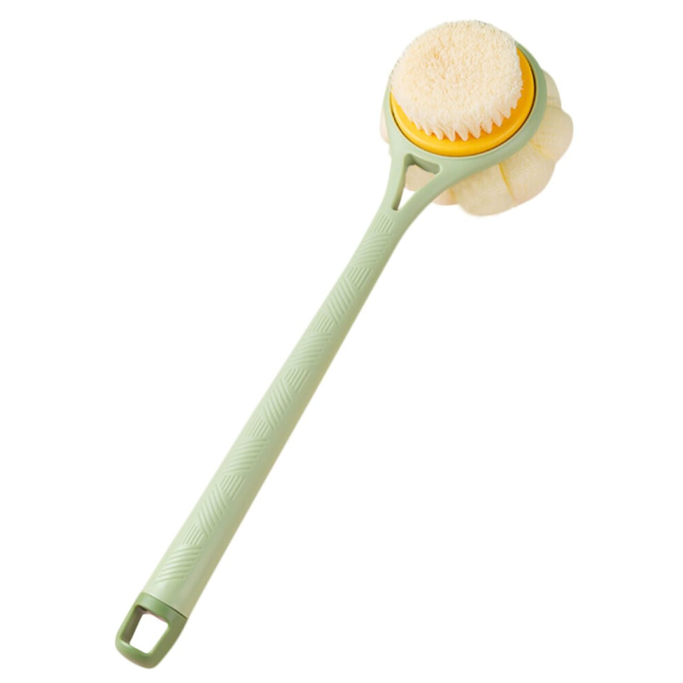 Back Scrubber with Long Handle Ergonomic Grip DualSided Bristles for Gentle Body Exfoliation