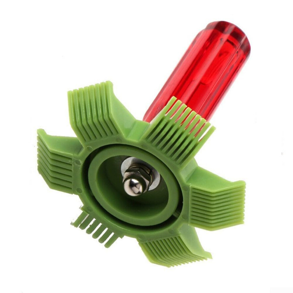 Radiator Condenser Evaporator Fin Comb Tool With Screwdriver Grip, Coil Straightener For Air Conditioner And Oil Cooler 9094768498231