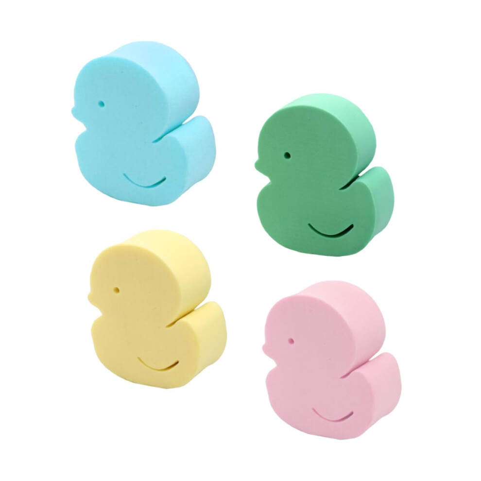 Bath Sponge Set for Newborns  Soft Cartoon Duck Design, Gentle Exfoliation for Sensitive Skin