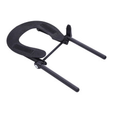 Massage Table Face Cradle Adjustable Height and Angle Ergonomic Headrest Pillow for Spa Bed Black