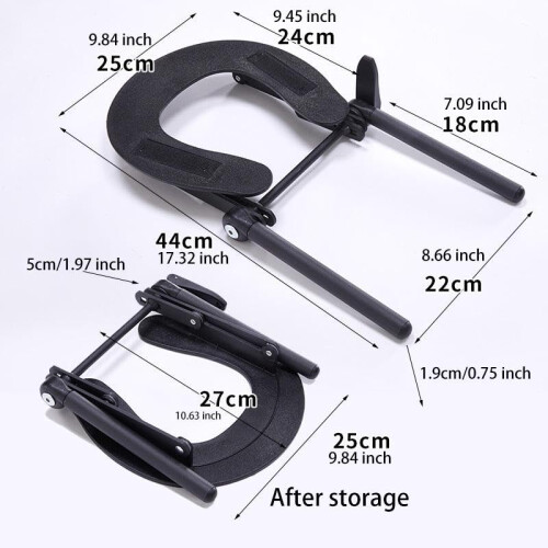 Massage Table Face Cradle Adjustable Height and Angle Ergonomic Headrest Pillow for Spa Bed Black 1