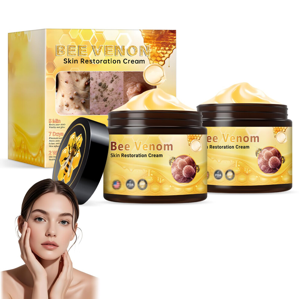 Cream 2Pcs Bee Venom Anti Wrinkle Moisturizing For Deep Hydration And Skin