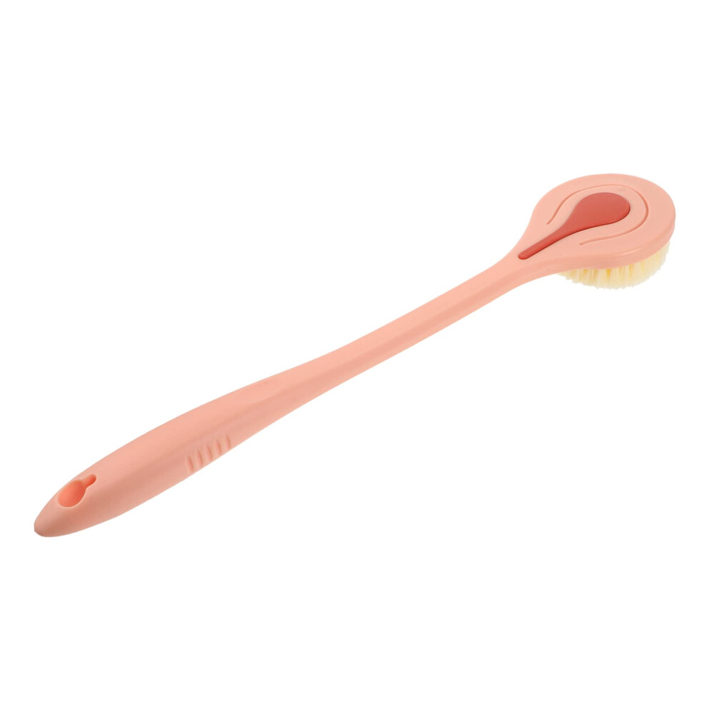 Long Handle Back Scrubber Shower Brush with Soft Bristles for Gentle Exfoliation and Lotion