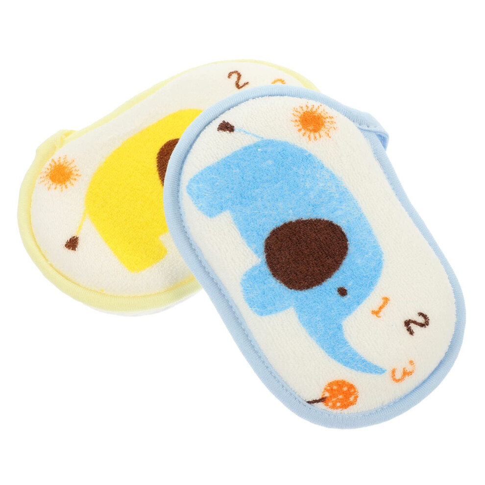 Bath Scrubber Set, Soft Body Exfoliating Sponge for Sensitive Skin, Gentle Newborn Safe Cleaning