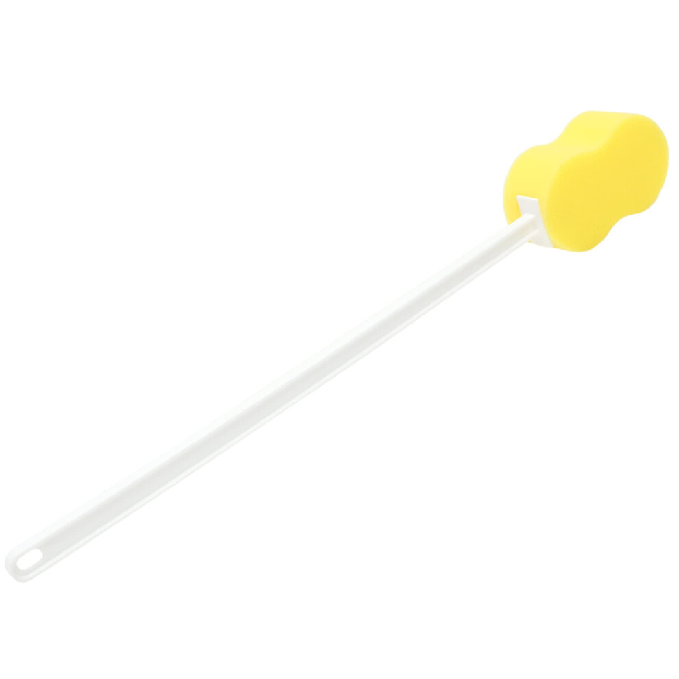 Long Handle Bath Brush Back Scrubber for Shower with Soft Sponge Gentle Exfoliation Ergonomic Grip for Elderly