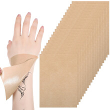 20 Pcs Ultra Thin Tattoo Cover Up Patches for Dark Skin Waterproof Sweatproof Invisible Tape for Scars and Birthmarks