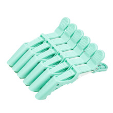 6pcs Fashionable Hair Clip Plastic Hairpin Hair-Mint green