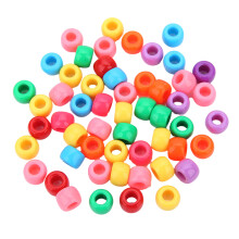200pcs Glow In Dark Acrylic Hair Beads for Kids Girls-Color mix
