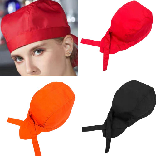 Men Kitchen Elastic Hat Breathable Cook Media-Shallow colour 2