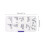 100Pcs Durable Copper Micro USB Port Socket 5-Pin Soldering Repair 10