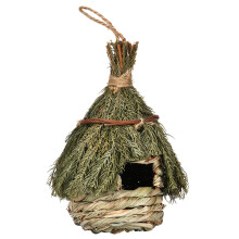 3Pcs Handwoven Seagrass Bird Nest Hanging House for Garden