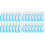 100Pcs Plastic Key Tags with Ring Sky-Blue Key Identification 2