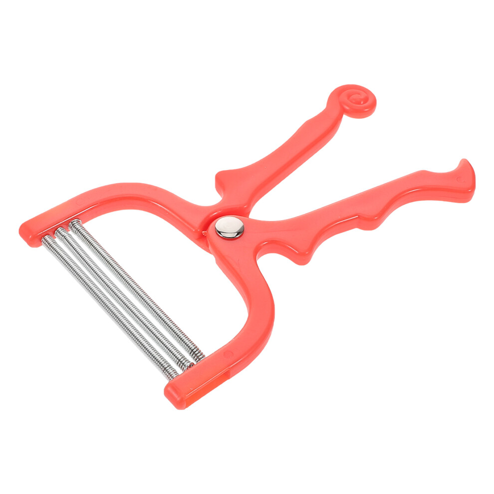 Solustre Red 5Pcs Portable Facial Epilator Manual Spring Hair Removal Device