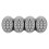 3Pcs Silicone 4-Cavity Soap Mold Grey for Massage Brush and Baking 1