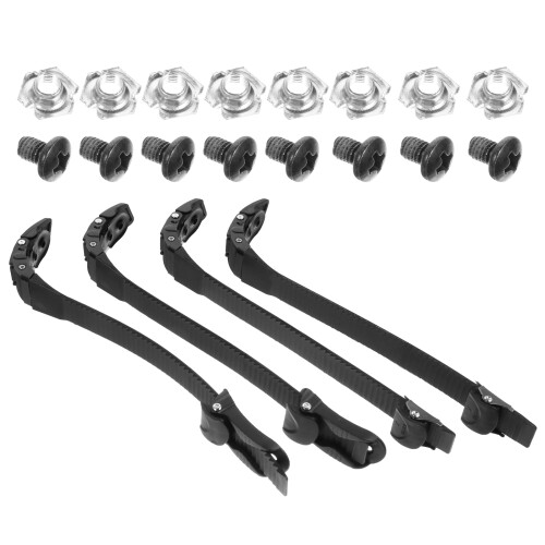 4Pcs Roller Skating Shoes Strap Buckles PVC Durable Assorted Colors 1