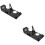 2Pcs Atv Motorcycle Engine Stator Cover Black Aluminum Protection Case 8